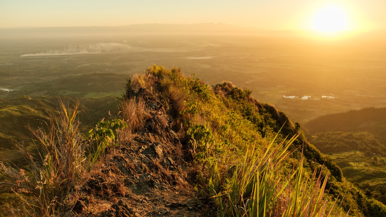 Image of Ugis Peak at sunrise